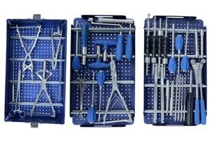 Ensemble d'instruments de chirurgie de la colonne vertébrale avec boîte en aluminium par KAHLU ORTHOPEDIC - Product Image 3