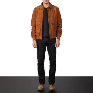 New Arrival Hot Selling <b>Men</b> CowHide/Sheepskin Leather <b>Shearling</b> <b>Jacket</b> Genuine Cowhide Biker Winter Wear Manufacturer - Product Image 4