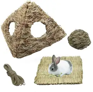 Seagrass dog bed/ pet cat bed house/ rabbit hamster grass hiding house wholesale made in Vietnam 99GD