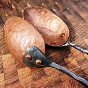 Resto de cuchara con acabado de cobre Resto de cuchara personalizado Color personalizado Artesanía India hecha a mano - Product Image 3