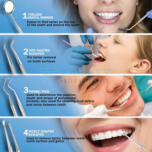 Kit de Limpieza Dental Profesional de Acero Inoxidable, Kit de Limpieza Dental de Alta Calidad para Dentistas - Product Image 2