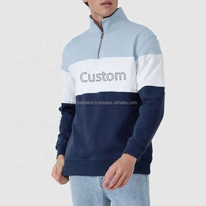 Color personalizado poliéster media cremallera transpirable rendimiento pulóver sudadera alta calidad Casual hombres desgaste 100% algodón sudaderas con capucha hombres - Product Image 5