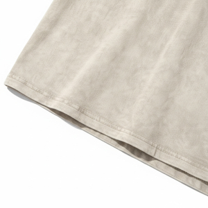 T-shirt unisexe en coton 100% tricoté, vintage, surdimensionné, uni, teinture unie, best-seller 2026 - Product Image 5