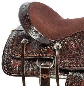 Meilleure vente selle d'endurance occidentale marron de qualité supérieure sculptée à la main en cuir durable équitation équestre Tack - Product Image 5