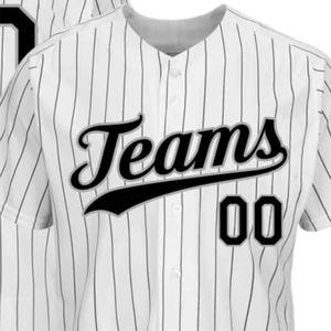 Camiseta de Béisbol Juvenil en blanco a rayas auténtica ropa de softbol transpirable ropa deportiva camisetas de béisbol para adultos Color personalizado - Product Image 4