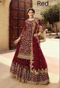 La mayoría de los productos de tendencia Salwar Kameez ropa india y paquistaní vestido de novia con bordado para damas ropa de fiesta confeccionada - Product Image 3