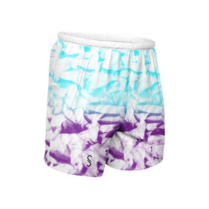 กางเกงวิ่งขาสั้นสำหรับผู้ชายกางเกงวิ่งขาสั้นผ้าคอตตอนโพลีเอสเตอร์พิมพ์ลายนูน3D ได้ตามต้องการ - Product Image 3