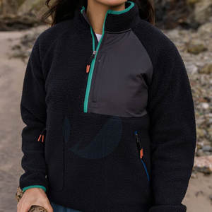 Women's Fall Winter Sherpa <b>Fleece</b> <b>Sweatshirts</b> New Style Casual Wear with Front Lining and Logo Hoodies & <b>Sweatshirts</b> - Product Image 2