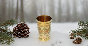 Taza de Julep de menta con cuentas de latón metálico para Moscow Mule Designer Tazas de viaje clásicas de latón Acepta diseños personalizados - Product Image 5