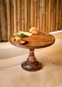 Support à gâteau rond en bois au Design Simple et moderne, pour la décoration de la maison, le mariage et le Restaurant, Design personnalisé disponible - Product Image 2