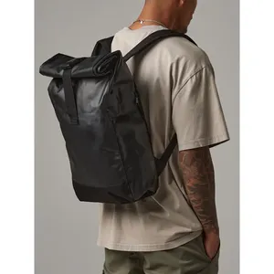 Sustainable <b>Roll</b>-Top <b>Backpack</b> with Tarp Outdoor Merchandising Promotional Product - Product Image 1