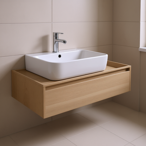 ชุดห้องน้ำวีสเต้ 120 ซม. ไม้โอ๊คธรรมชาติ พร้อมฐานลิ้นชัก 1 ช่อง - Product Image 3