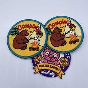 Venta caliente de alta calidad de diseño personalizado bordado ganchillo flor parches al por mayor triángulo corazón Denim encaje ropa zapatos - Product Image 4