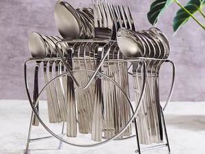 Ensemble de couverts en acier inoxydable nouvellement conçu avec poignée en cuivre fini pour les utilisations de la table à manger par STAR CRAFTS INDIA - Product Image 6