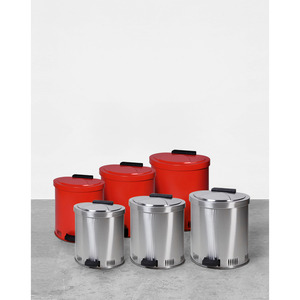 Contenitore di raccolta di sicurezza 65 litri di volume, acciaio, rosso, con ammortizzazione del coperchio - Product Image 4