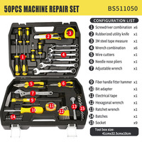 Fournisseur professionnel 50 pièces ensemble de machines-outils à main brosse support d'outils électriques OEM ODM