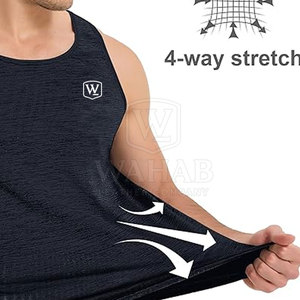 New Style Racer Bone Tank <b>Top</b> For Men Sleeveless Soft Cotton Fabric For Casual Wear - Product Image 4