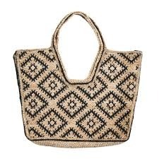 Sac fourre-tout en jute fabriqué à la main sac fourre-tout coloré sac à provisions réutilisable pour les femmes - Product Image 4