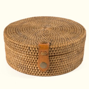 Caja de Joyería de Ratán con Cerradura, Caja de Almacenamiento Hecha a Mano, Ecológica, Natural, Decoración para el Hogar, Venta al por Mayor desde Vietnam - Product Image 1