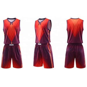 Maillots réversibles de basket-ball par sublimation personnalisés OEM Style d'ensemble d'uniformes imprimés grande taille respirants - Product Image 4