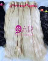 100% Cuticule de cheveux naturelle non traitée d'un seul donneur intacte 613 cheveux blonds de qualité supérieure mélangés en vrac de haute qualité