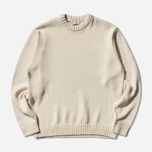 Sweats décontractés pour hommes Mode ample Épaule tombante Manches Underlay Tops Haute Qualité Coréen Lourd Solide O Cou Pulls - Product Image 1