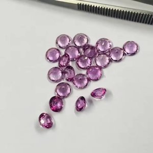AAA++ Super Fine Quality Handmade Natural 9mm <b>Pink</b> Topaz Round Brilliant Cut Loose <b>Healing</b> Gemstones for Jewelry Making Supplier - Product Image 1