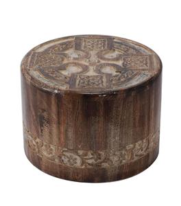 Round <b>Wooden</b> Engraved <b>Urns</b> <b>for</b> Human <b>Ashes</b> Adult - <b>Wooden</b> Box Rosewood Cremation <b>Urns</b> <b>for</b> <b>Ashes</b> - Burial Funeral Large - Product Image 6