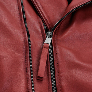 Chaquetas de cuero a la moda para hombre, chaqueta de cuero de estilo callejero, nueva chaqueta de invierno de cuero con logotipo personalizado a la moda para hombre - Product Image 4
