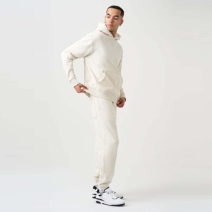 เสื้อกันหนาวขนแกะรุ่นงาช้างของผู้ชาย-ชุดสองชิ้นให้ความอบอุ่นและทนทานสำหรับอากาศหนาวเหมาะสำหรับสวมใส่สบายๆ - Product Image 2