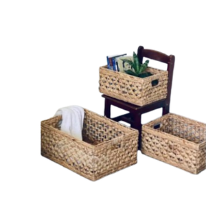 Cesta de Almacenamiento de Mimbre y Ratán, Entrega Rápida, Asas, Decoración del Hogar, Personalizable, Hecho a Mano, Arte Popular Vietnamita - Product Image 2