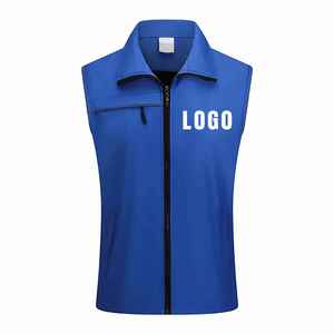 Gilet d'extérieur sans manches personnalisé pour hommes, gilet polaire uniforme à logo personnalisé pour l'hiver pour le camping, la randonnée et les vêtements de travail - Product Image 4