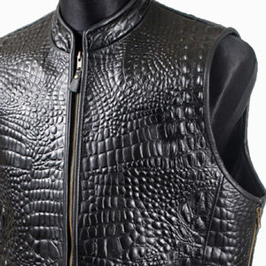Nuevo Chaleco de Motociclista de Cuero PU de Alta Calidad a Precio de Mayoreo, Chaleco Reversible Impermeable y Transpirable para Hombre - Product Image 4