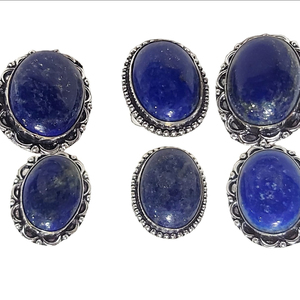 Piedra de lapislázuli Natural hecha en la India, joyería de latón al por mayor, accesorios de cristal certificados CNAS ajustables, bonitos para mujer - Product Image 2