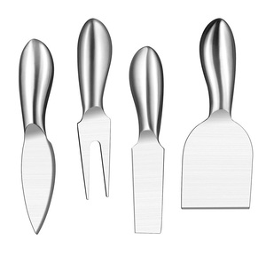 New Design 2023 Hot Selling Antique 4 Piece <b>Cheese</b> <b>Set</b> Stainless Steel With Stainless Steel Handle Cutlery Party <b>Set</b> From India - Product Image 4