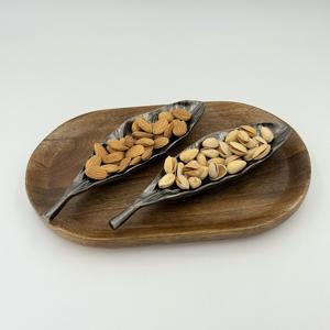 Bol décoratif en feuilles de fruits secs, design soigné, décoration d'intérieur, vaisselle, plat de service, ustensiles de cuisine, pack avec motif en vente - Product Image 1