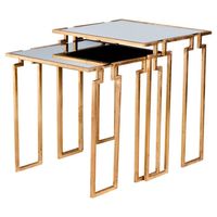 Tables gigognes modernes en or, plateau en métal, table basse, bureau, meubles de salon, écologiques, faciles à nettoyer