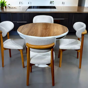 Table à manger arrondie Gloss Max avec finition élégante, construction durable et design moderne pour une utilisation élégante et pratique - Product Image 2
