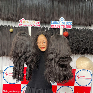 Perruque bouclée rebondissante Extensions de cheveux Style droit Remy cheveux humains du Vietnam - Product Image 1