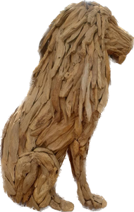 Folk Art Style Driftwood Statue Sculpture Handcrafted <b>Wood</b> Artwork - Product Image 2