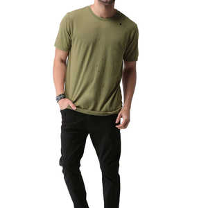 T-shirt en détresse le plus exigeant meilleur design 100% coton lourd été haute rue en détresse t-shirts - Product Image 2