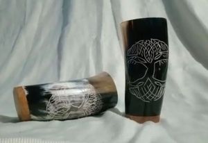 Vaso de cuerno vikingo de alta demanda para chupito, vaso de chupito de cuerno de vaca, vaso de cuerno real para whisky y Tequila - Product Image 3