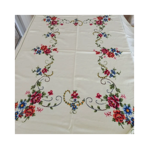 Mantel Bordado de Algodón 100% Lavado Suave Blanco, Certificado GOTS, 300 Hilos, Textura Duradera, Ideal para Celebrar la Cena del Eid - Product Image 3