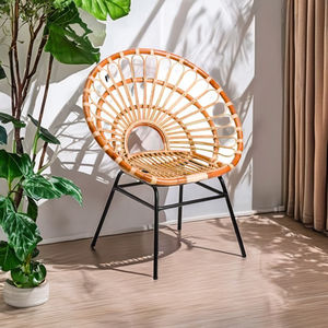 Hermosa Silla de ratán natural duradera para interior/exterior, cómoda sala de estar, comedor, Hotel, dormitorio, parque, apartamento, granja - Product Image 1