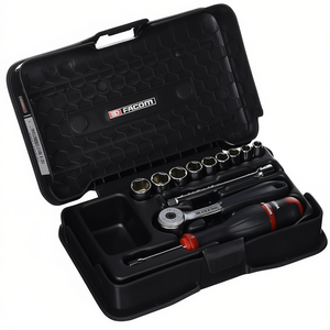 Facom <b>12</b>-Piece 1/4'' Metric 6-<b>Point</b> <b>Sockets</b> <b>Set</b> - Product Image 2