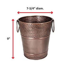 Seau à glace champagne finition or brillant refroidisseur à vin en métal martelé fait à la main avec poignée à vendre à bas prix - Product Image 3