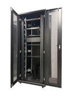 Gabinete de Servidor de Alta Resistencia de 42U con Puerta Ventilada, Capacidad de Carga de 1000 kg, Rack de Red de 19 Pulgadas para Centro de Datos