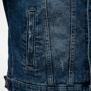 Chaqueta Vaquera Informal para Hombre, Lavado Azul Clásico, Diseño de Prenda Exterior Atemporal, Ideal para Ropa de Calle Diaria, Estilo Informal y Relajado - Product Image 5