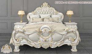 Meubles de chambre à coucher de style rococo sculptés à la main, ensemble de meubles de chambre à coucher de style français luxueux, ensemble de chambre à coucher sculpté à la main de style villa royale, États-Unis - Product Image 2