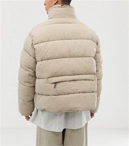 Veste en plumes de duvet recyclées vestes et manteaux ultra légers manteau en coton à capuche en duvet - Product Image 1